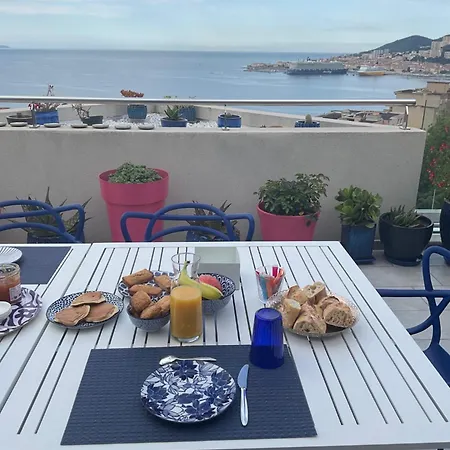 Maritime: Seaside Terrace With Private Parking Ajaccio (Corsica)
